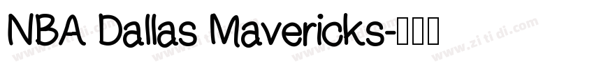 NBA Dallas Mavericks字体转换